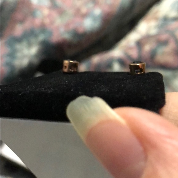 Bezel Set Real Sapphire Earrings🥳 - Picture 4 of 4